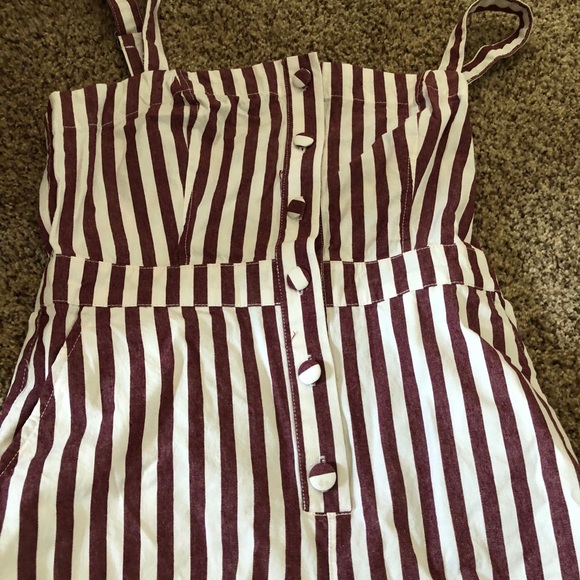Forever 21 Other - NWT Forever 21 Red and White stripe Jumpsuit M